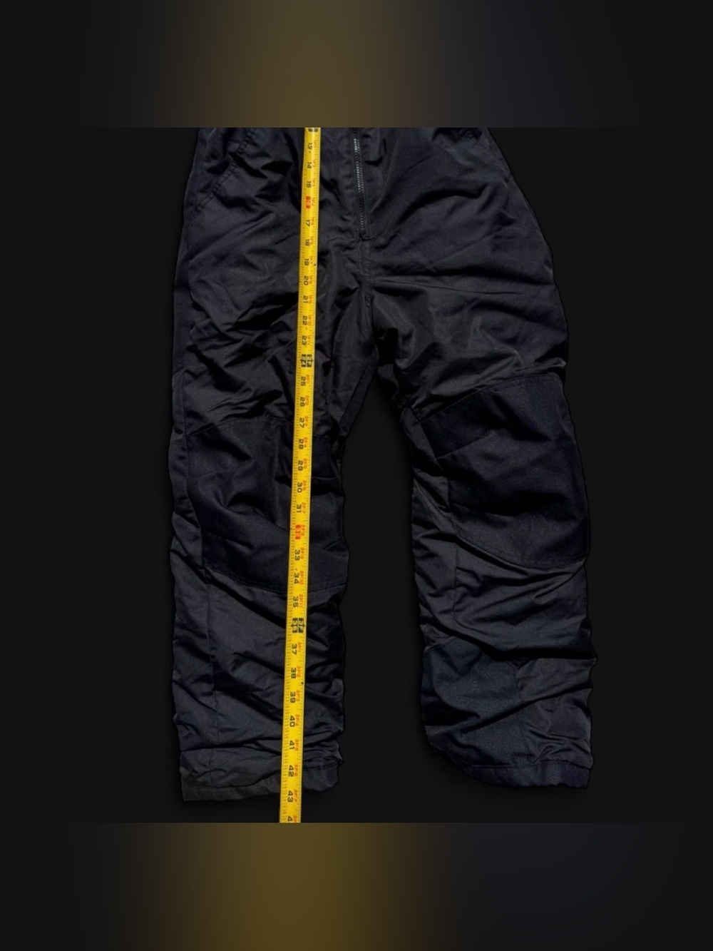 Cat & Jack black Insulated Snow Bibs / Ski Overalls - Size Kids XL used once. - Picture 4 of 5
